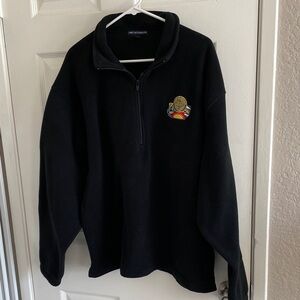 Port Authority Black Half-Zip Sweatshirt Oregon L